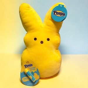 Peeps Yellow Plush Bunny & Peeps Vanilla Lip Balm